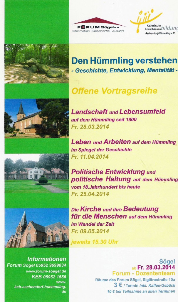 Den Hümmling verstehen“ - Forum Sögel